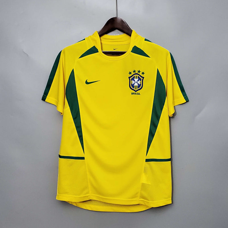 Camisa Retrô Seleção Brasil 2002/02 Home