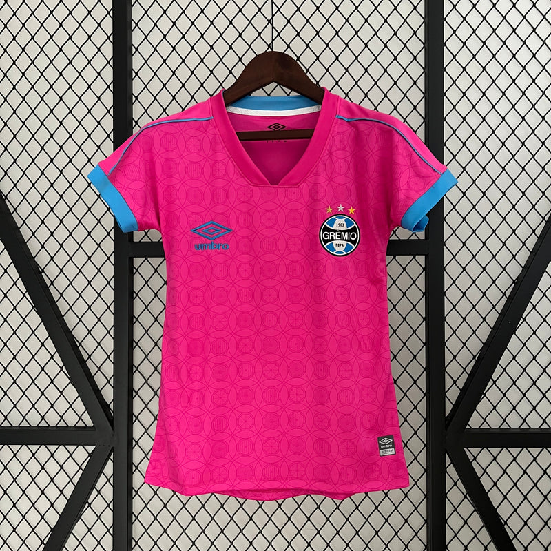 Camisa Grêmio 2023/24 rosa feminina