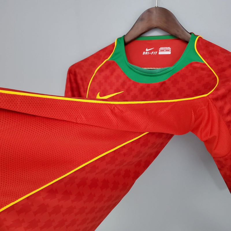 Camisa Retrô Seleção Portugal 2004/04 Home