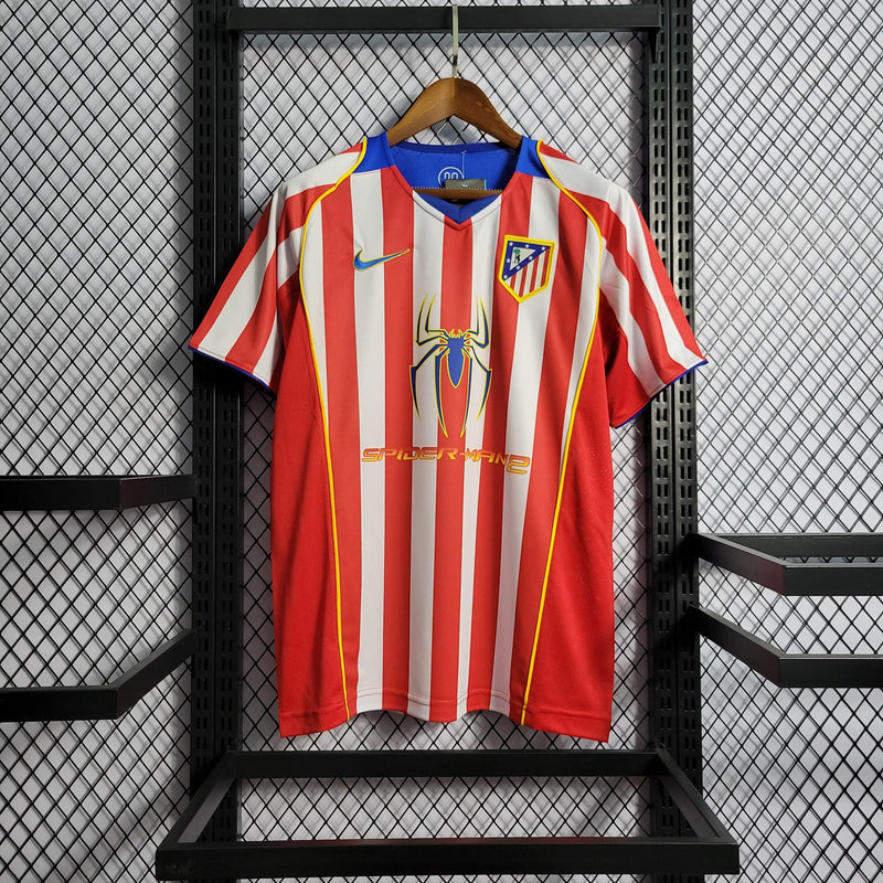 Camisa Atlético de Madrid Home (1) 2004/05 Nike Retrô Masculina