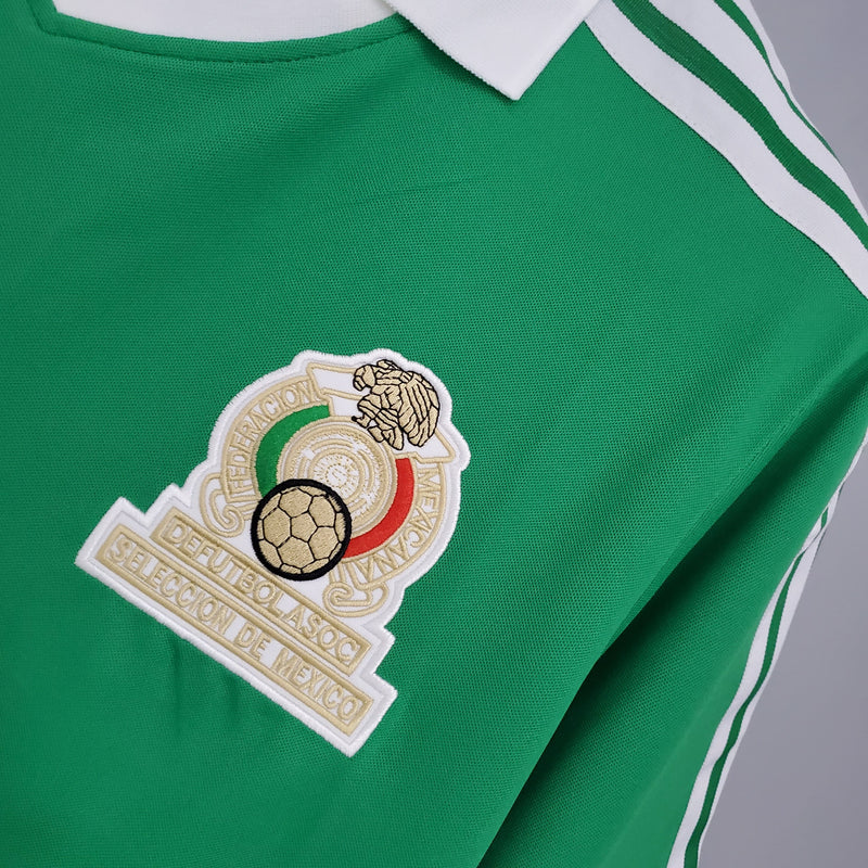 Camisa México Home (1) 1986 Adidas Retrô Masculina