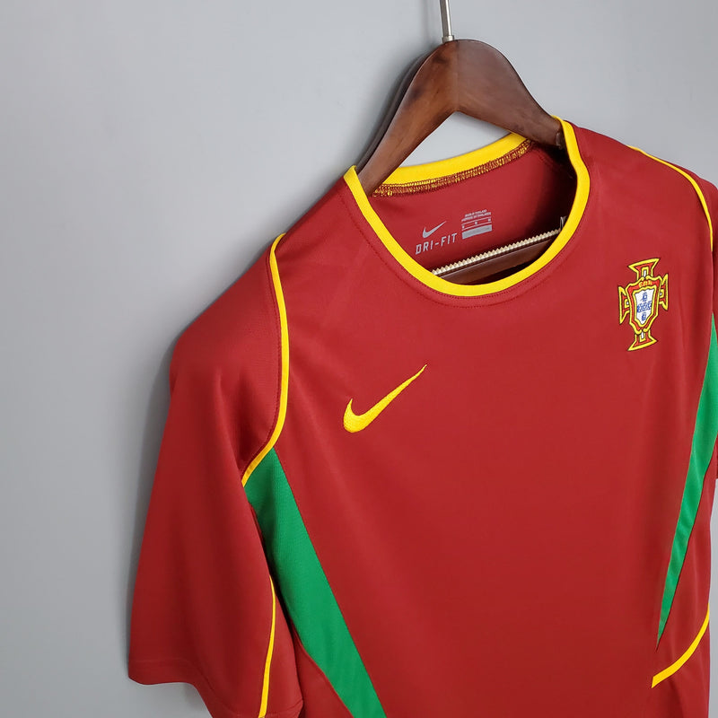 Camisa Portugal Home (1) 2002 Nike Retrô Masculina