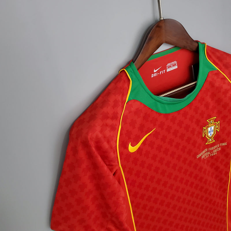 Camisa Portugal Home (1) 2004 Nike Retrô Masculina