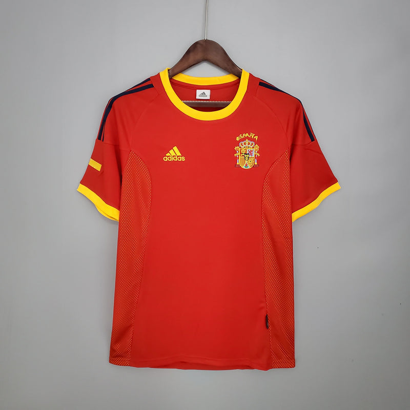 Camisa Espanha Home (1) 2002 Adidas Retrô Masculina