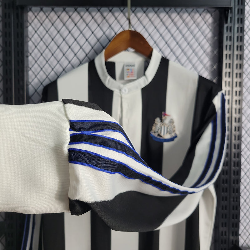 Camisa Newcastle Home (1) 1997/99 Adidas Retrô Manga Longa Masculina