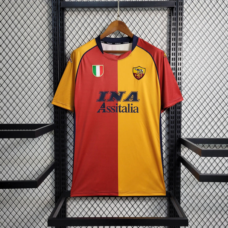 Camisa Roma Home (1) 2001/02 Kappa Retrô Masculina