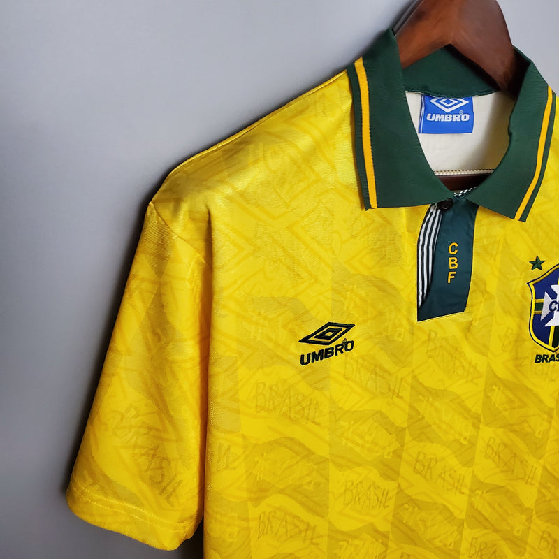 Camisa Retrô Seleção Brasil 1991/93 Home