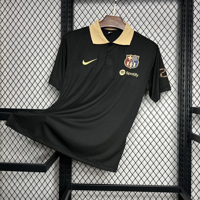 Camisa Barcelona Polo 24/25 - Preto