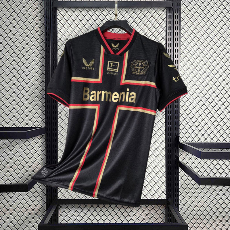 Camisa Bayer Leverkusen 24/25 - Preto