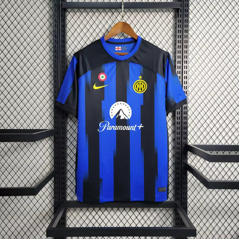 Camisa Inter de Milão Home 24/25 s/n° Torcedor Masculina - Azul e Preto