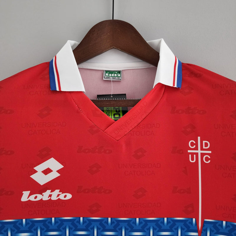 Camisa Universidad Católica Away (2) 1996 Lotto Retrô Manga Longa Masculina