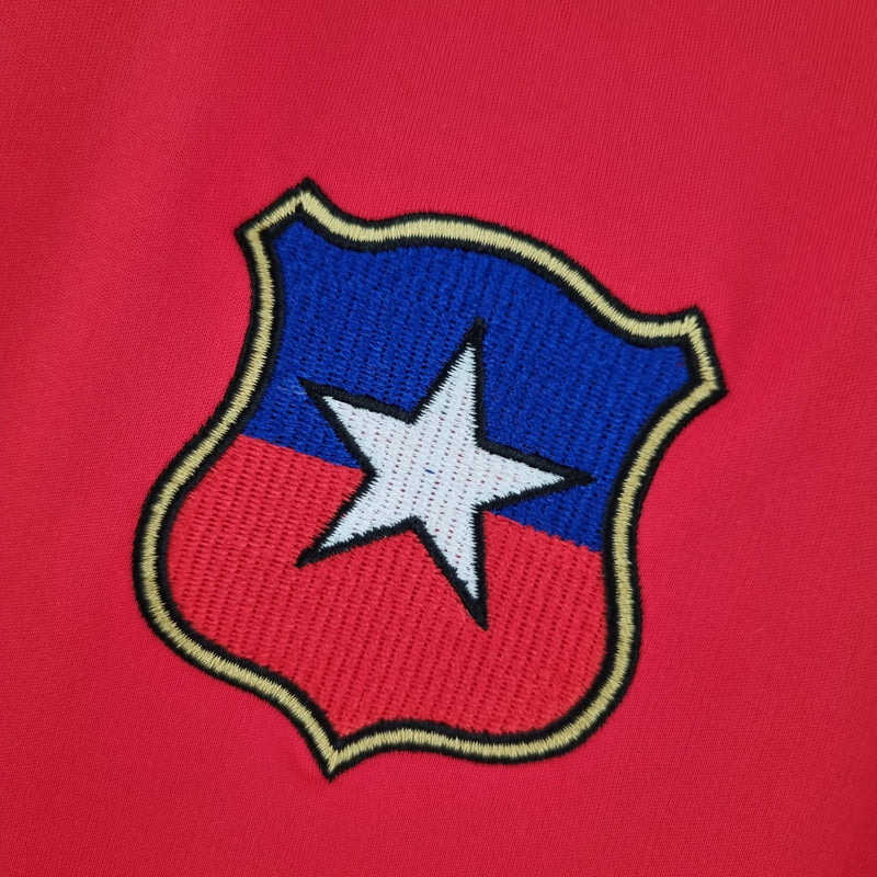 Camisa Chile Home (1) 1982 Adidas Retrô Manga Longa Masculina